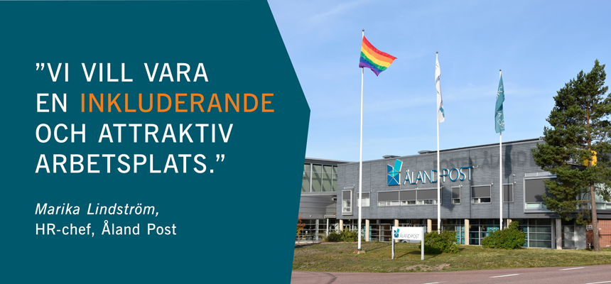 Postterminalen Sviby Åland Pride
