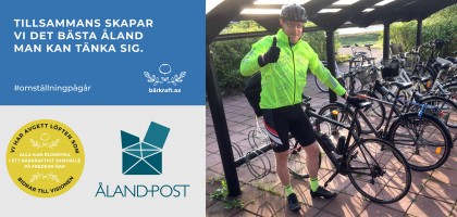 Åland Post och Bärkraft cykelkampanj