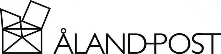 Åland Post svartvit logotyp